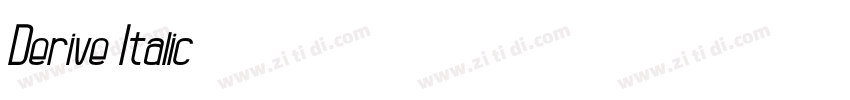 Derive Italic字体转换